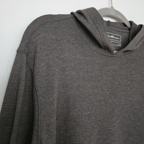 EUC Eddie Bauer Men's Waffle Knit Pullover Hoodie | M - Picture 2 of 6